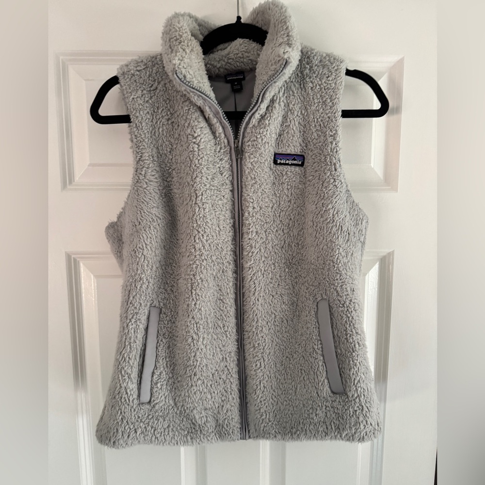 Patagonia Light Gray Sherpa Vest